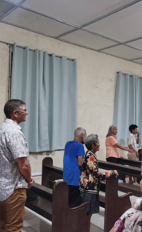 Sunday worship service at Resilient Church of Christ in Castillejos, Zambales